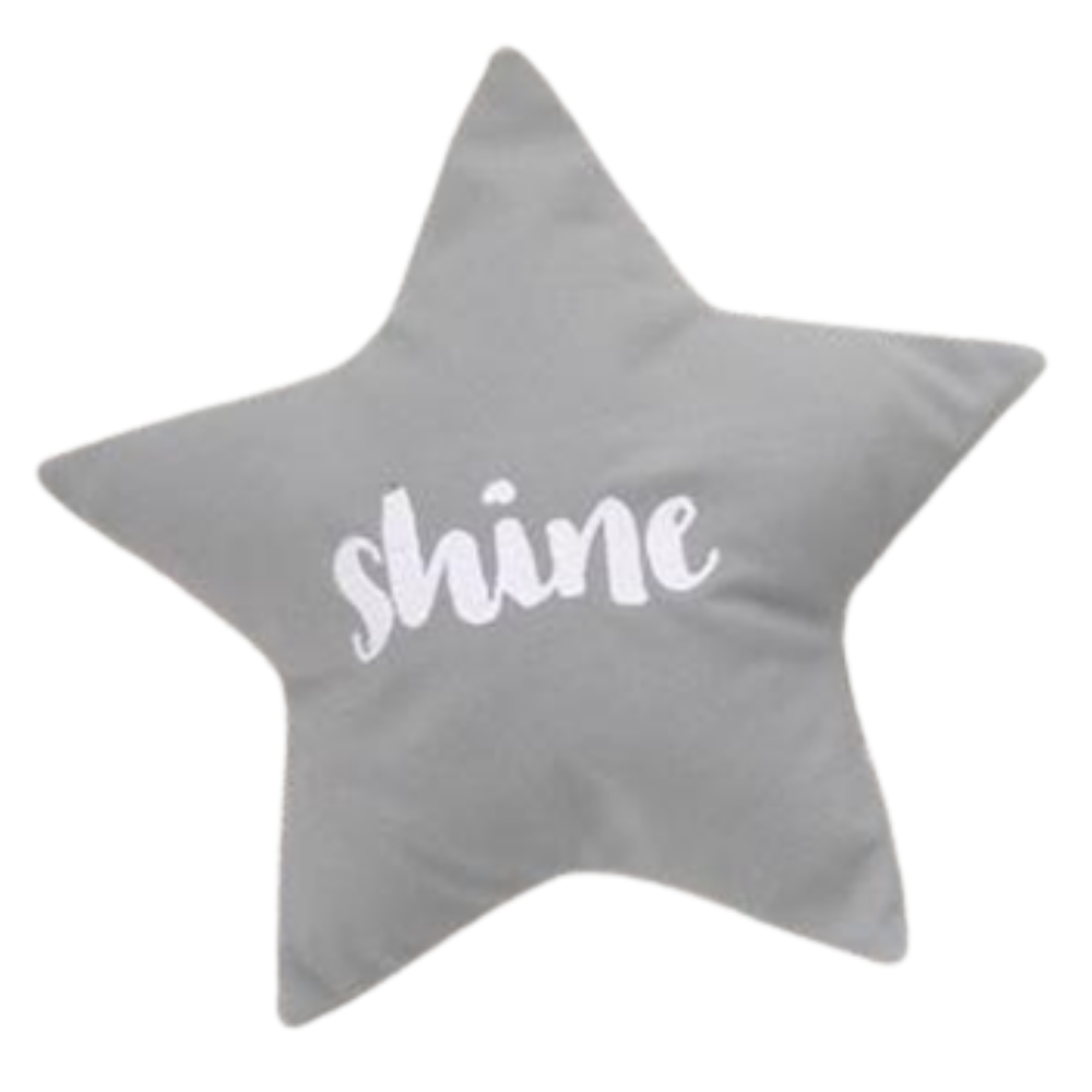 Fun Nest Grey star pillow (7987968770082)