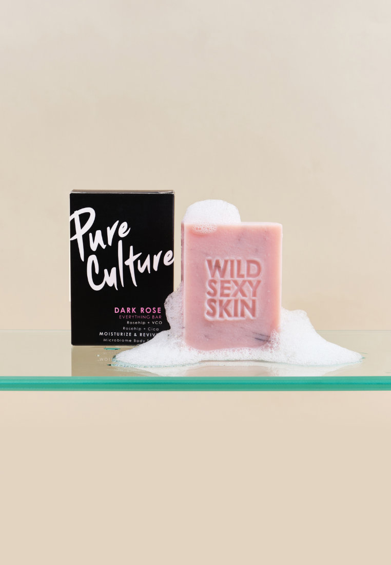 Pure Culture Dark Rose Everything Bar 2.0 | Body Soap Bar | Rosehip + Cica | For Dry Skin (7955617677346)