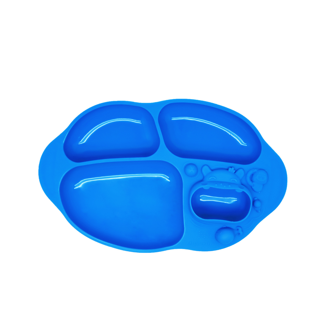 Marcus & Marcus - Yummy Dips Suction Divided Plate - Pink (7660050546722)