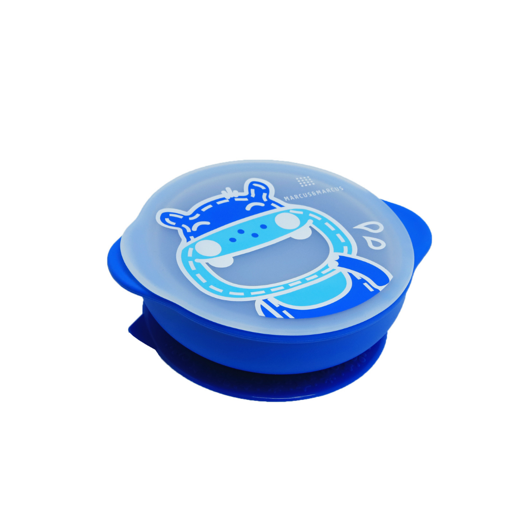 Marcus & Marcus - Suction Bowl with Lid - Pink (7660056084514)