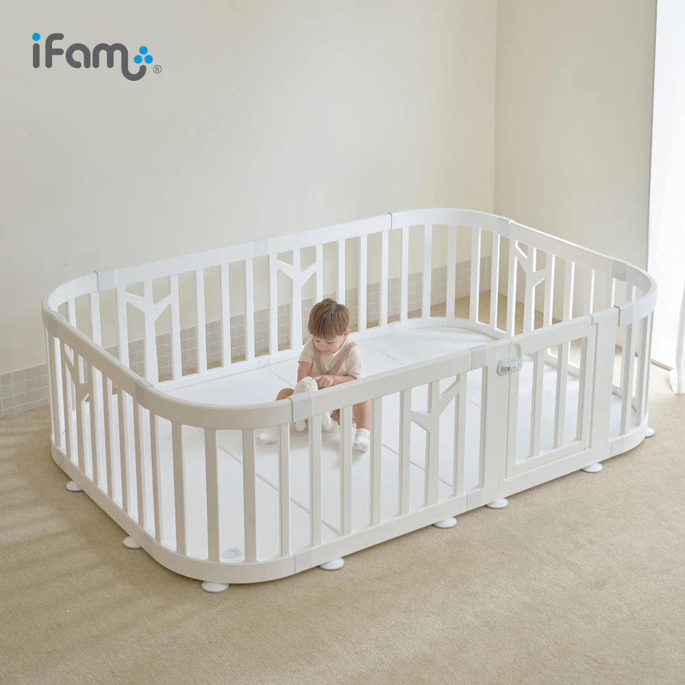Haenim Toys- IFAM Birch Round Baby Room with fitted mat (7960919212066)