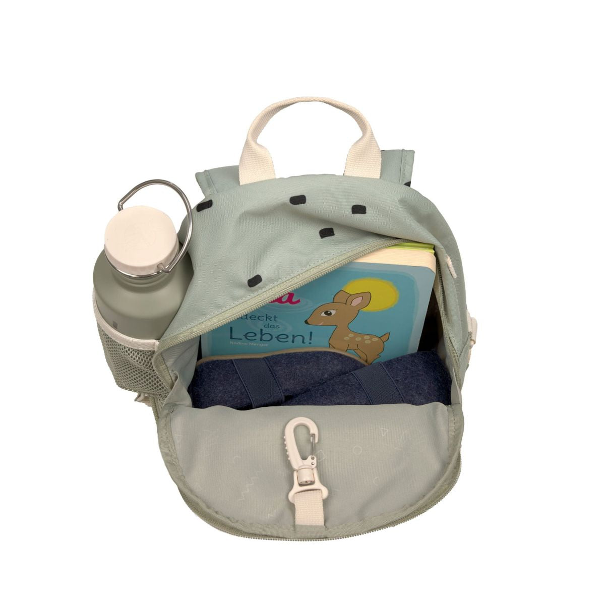 Lassig Mini toddler Backpack Happy Prints Olive (7964549578786)