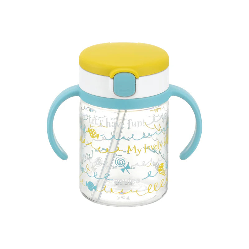 Richell AQ Clear Straw Bottle Mug 200 R (7965630464034)