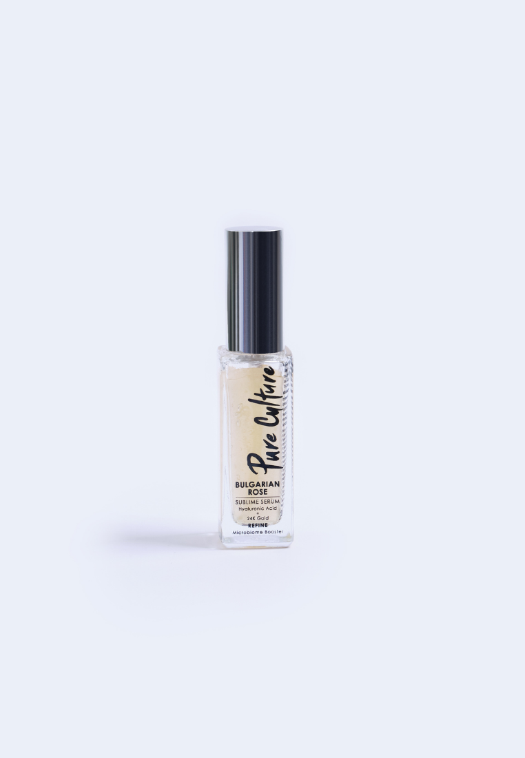 Pure Culture Bulgarian Rose Sublime Serum | Anti-aging Serum | Hyaluronic Acid + 24K Gold | For Dry Skin - 30ml (7955567673378)