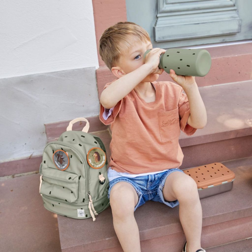 Lassig Mini toddler Backpack Happy Prints Olive (7964549578786)