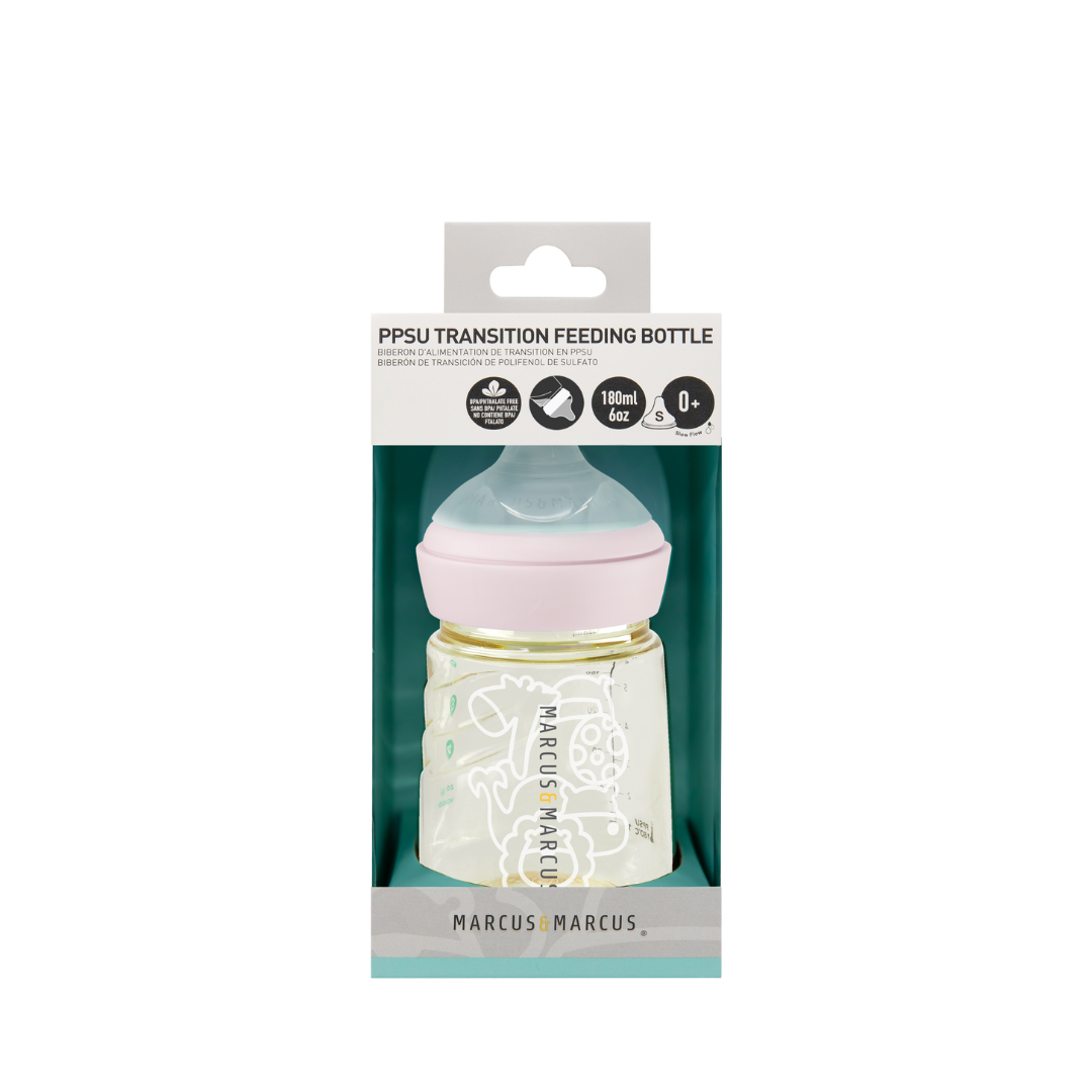 Marcus & Marcus - PPSU Transition Feeding Bottle Single (180ml) (6544506880034)