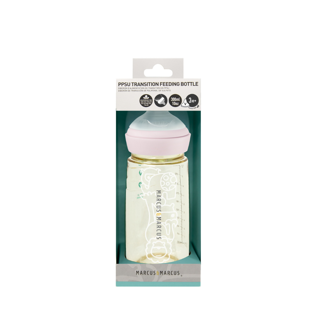 Marcus & Marcus - PPSU Transition Feeding Bottle Single (300ml) (6544507371554)