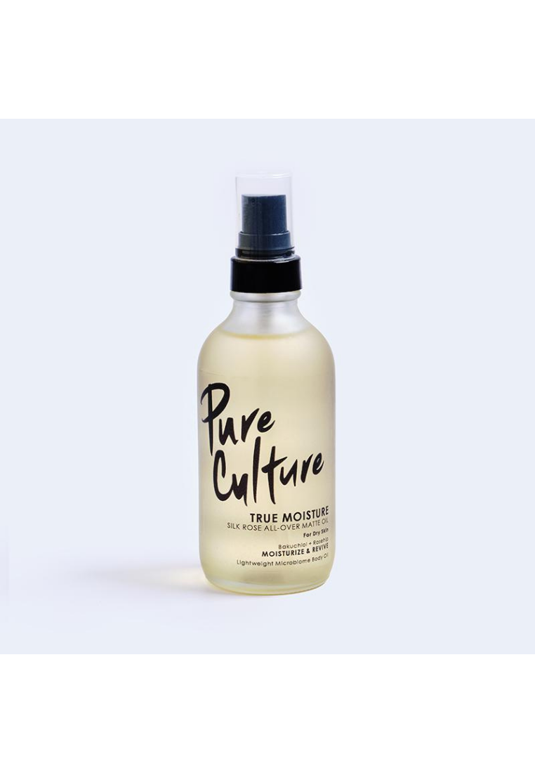 Pure Culture True Moisture Silk Rose All-Over Matte Oil | Bakuchiol Moisturizer Body Oil | Bakuchiol + Rosehip | For Dry Skin (7955575570466)