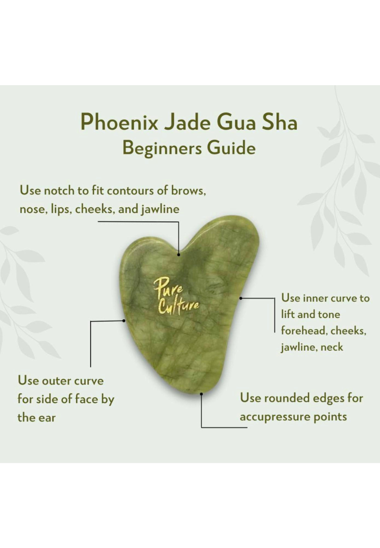 Pure Culture Phoenix Jade Gua Sha | Face Lifting (7955717881890)