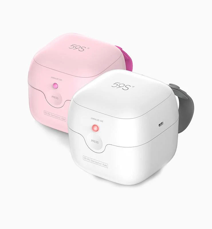 59S UVC LED Mini Sterilizing Travel Box (S6-Pink) (7933378134050)