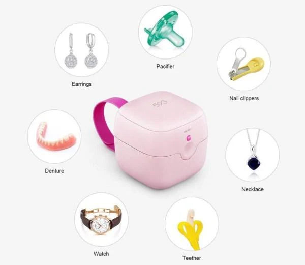 59S UVC LED Mini Sterilizing Travel Box (S6-Pink) (7933378134050)