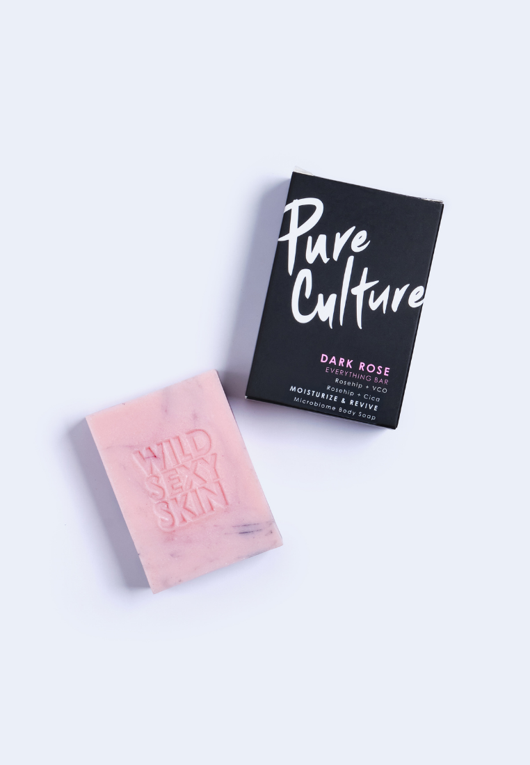 Pure Culture Dark Rose Everything Bar 2.0 | Body Soap Bar | Rosehip + Cica | For Dry Skin (7955617677346)