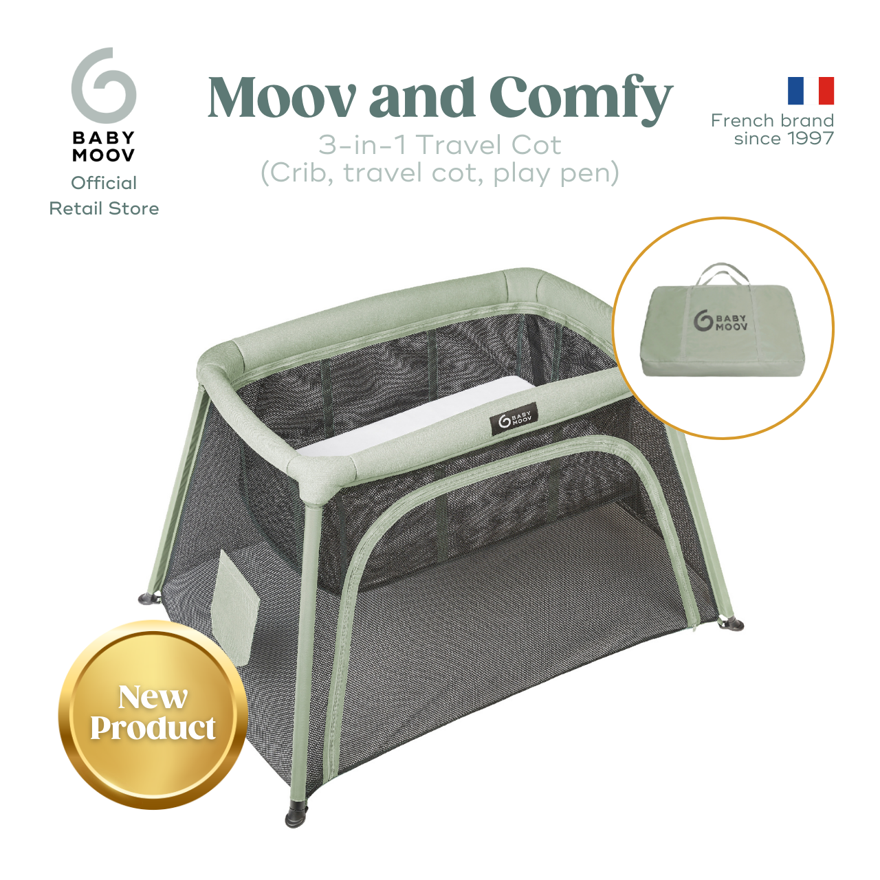 Babymoov - Moov and Comfy Travel Crib (7974990250018)
