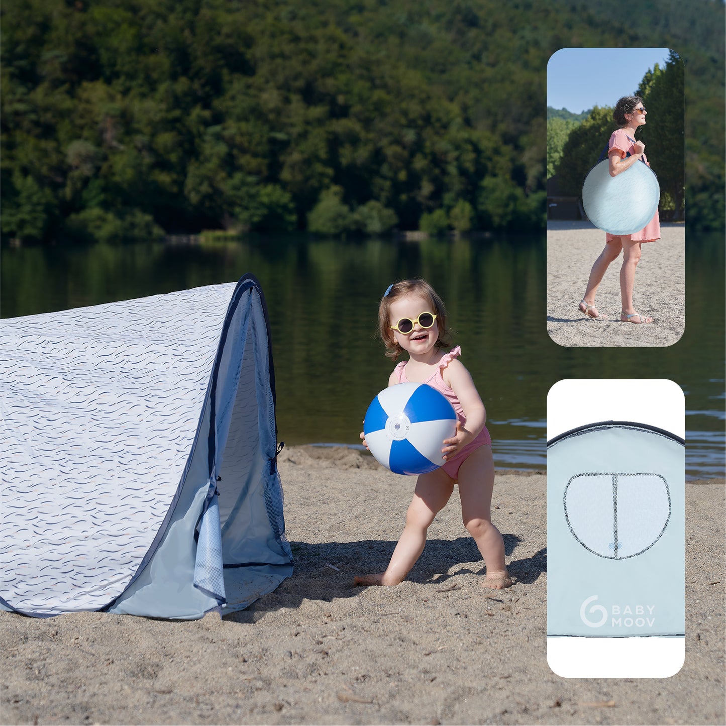 Babymoov - Anti UV Tent Blue Waves SPF 50+ (7974967705634)