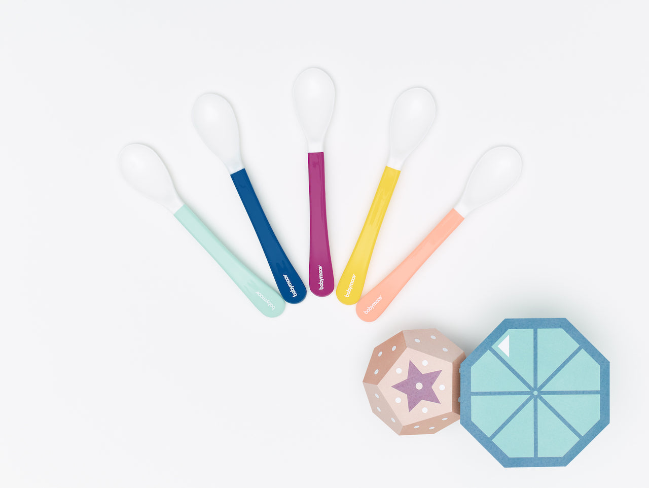 Babymoov - 2nd Age Multicolor Spoon Set of 5 (7974964822050)