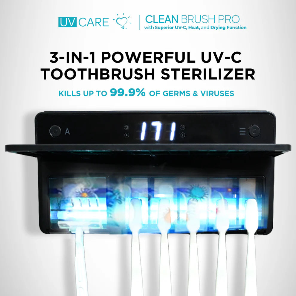 UV Care Clean Brush Pro (3-in-1 UV-C Toothbrush Sterilizer) (7933344776226)