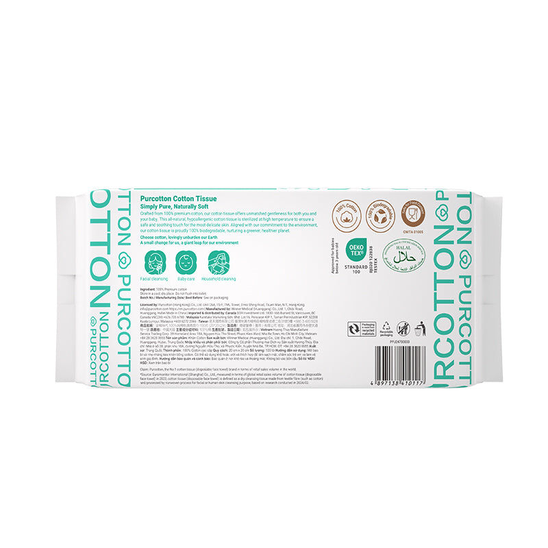 Purcotton Cotton Tissue 100s (7869316890658)