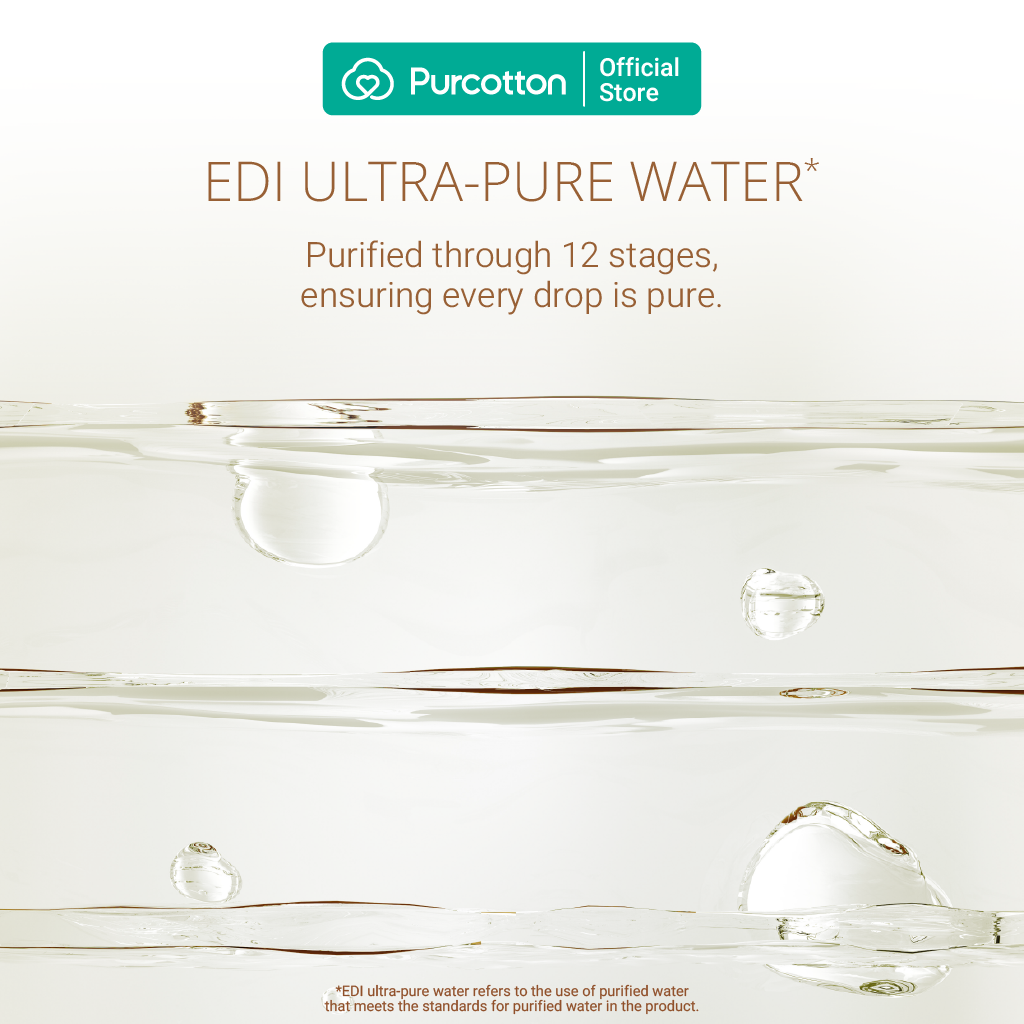Purcotton Cotton Baby Wet Wipes 20s x 5 Packs (7869385572386)
