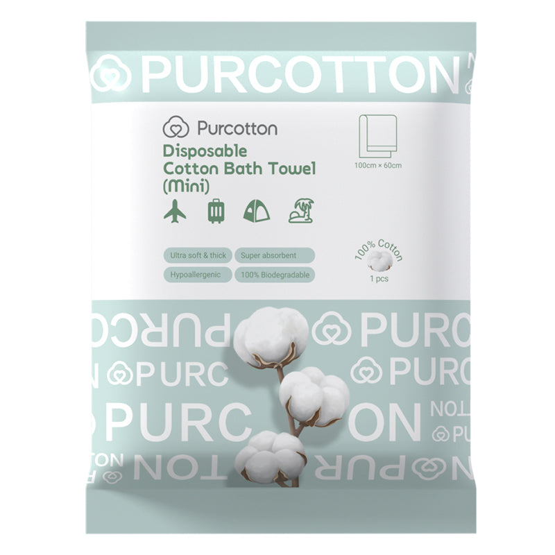 Purcotton Disposable Cotton Bath Towel Mini (7869388849186)