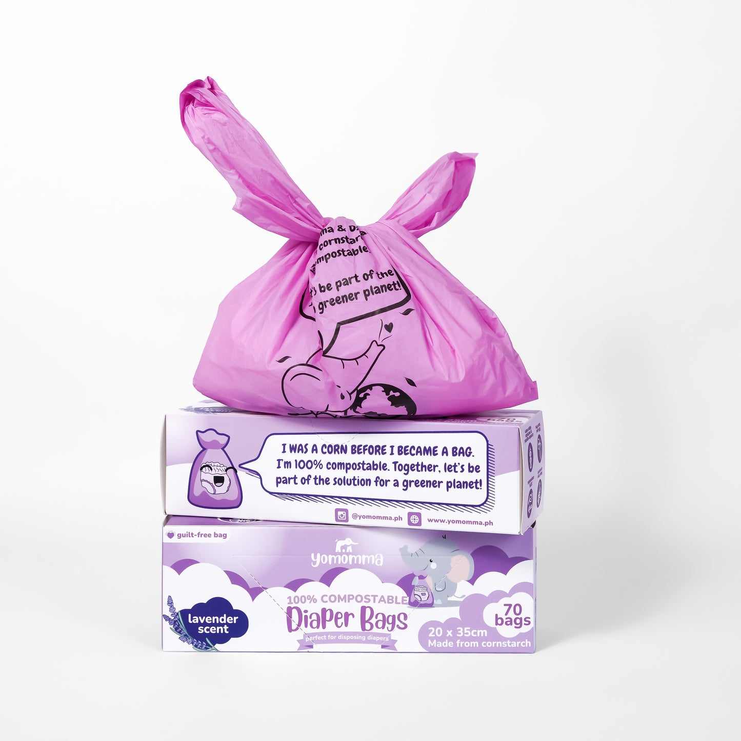 YOMOMMA - 100% Compostable Diaper Bags (7670258499618)