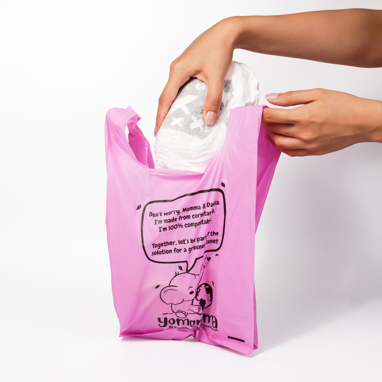YOMOMMA - 100% Compostable Diaper Bags (7670258499618)