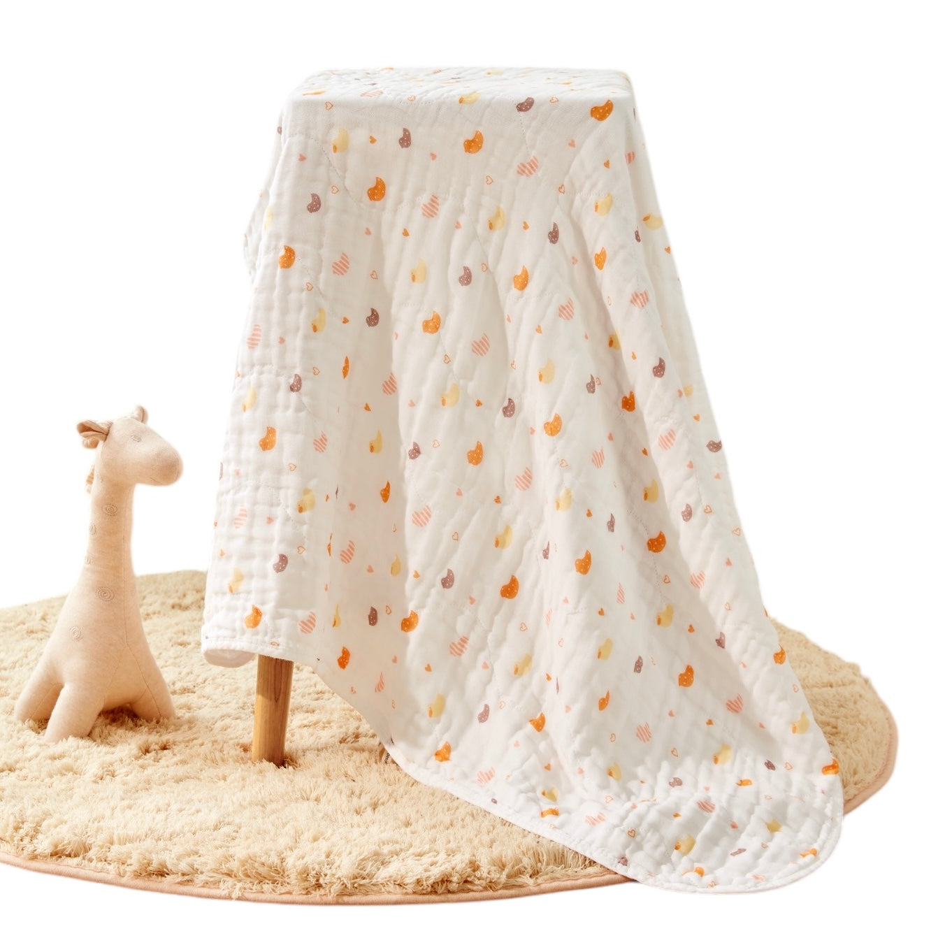 Purcotton Baby Airysoft Gauze Bath Towel Yellow Duckling (7869785112610)