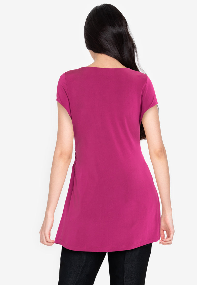 Mommy Plus - Daniela Short Sleeve Maternity Blouse (7196444098594)