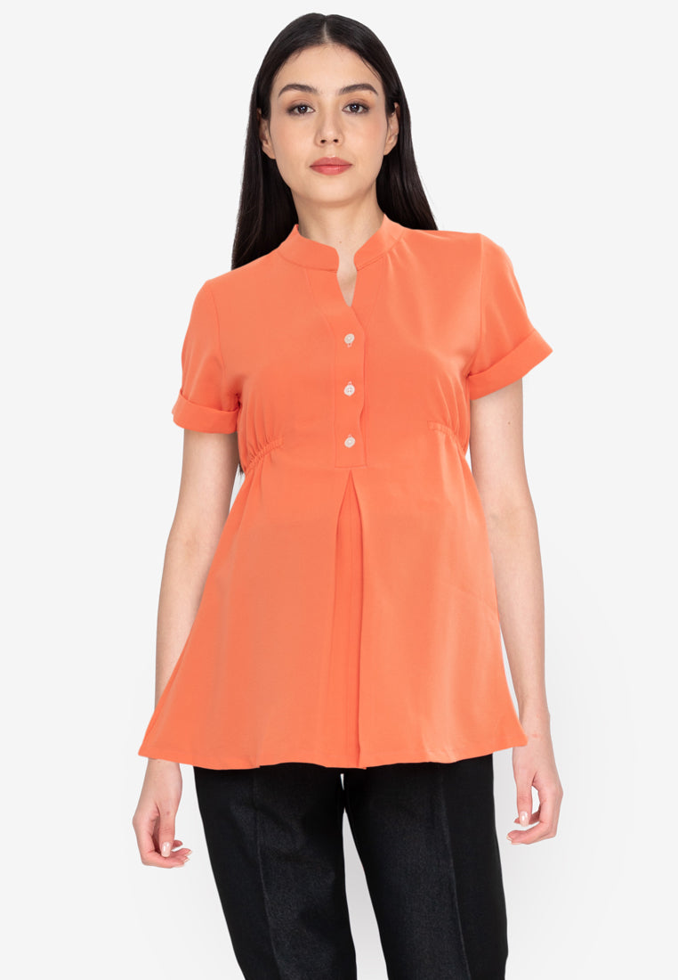 Mommy Plus - Marissa Baby Doll Maternity Blouse (7196444557346)