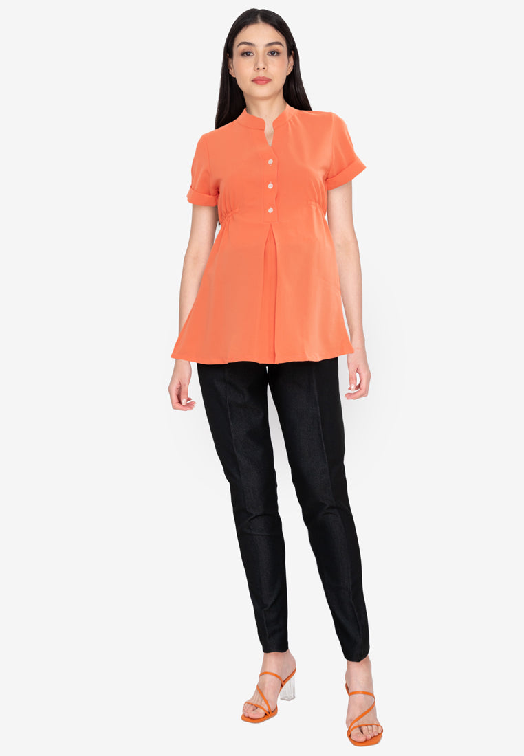 Mommy Plus - Marissa Baby Doll Maternity Blouse (7196444557346)