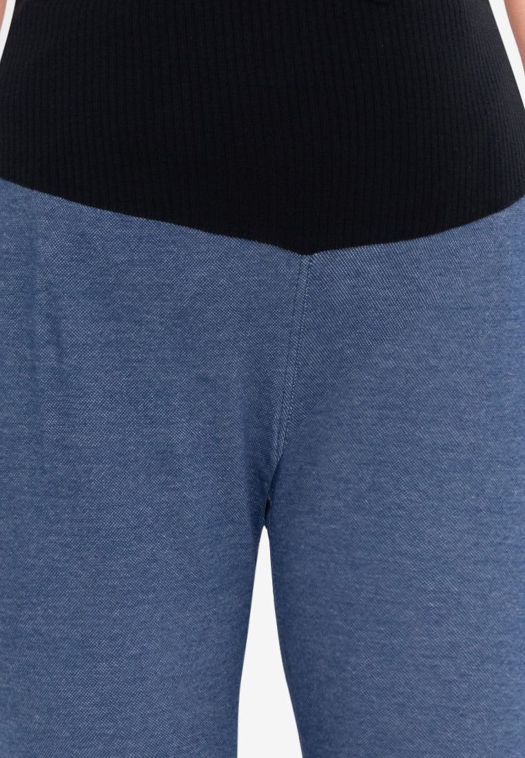Mommy Plus - Odry Roll Hem Maternity Capri (7196444622882)