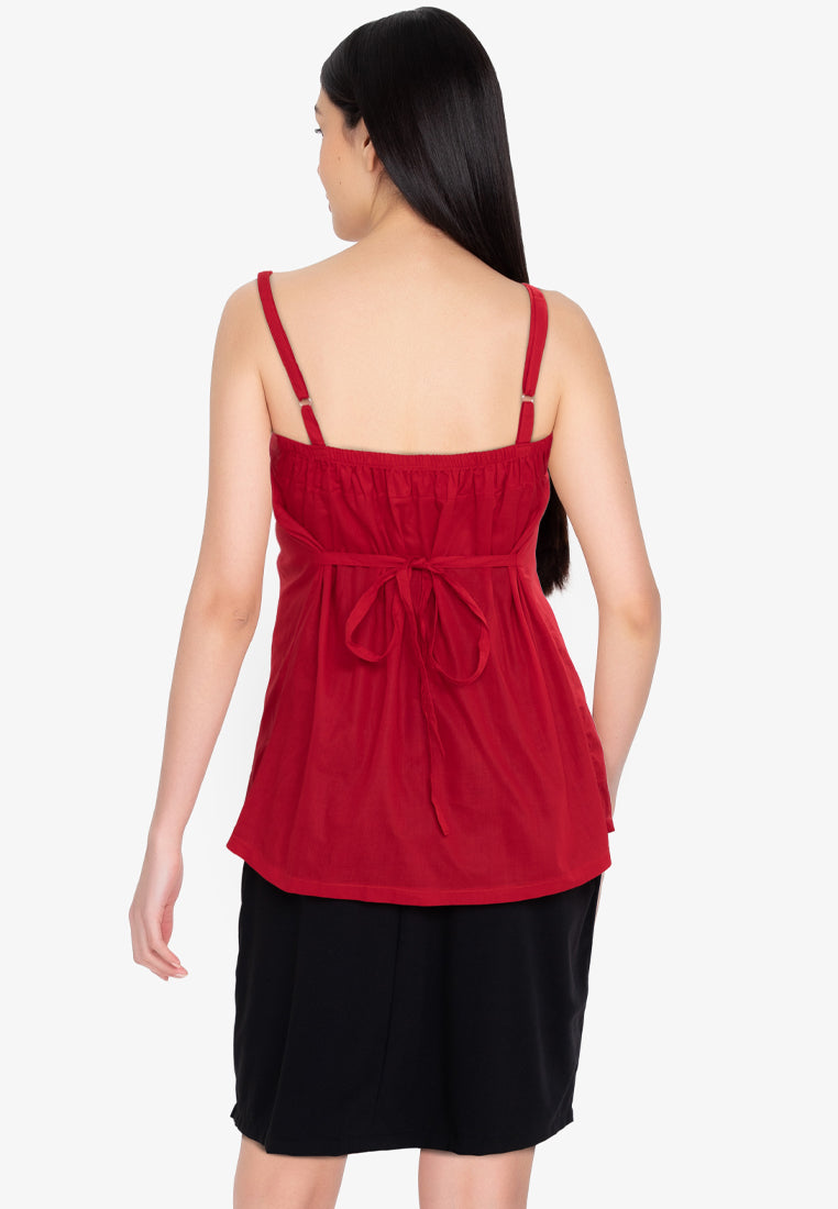 Mommy Plus - Laisha Spaghetti Strap Maternity Blouse (7196444295202)