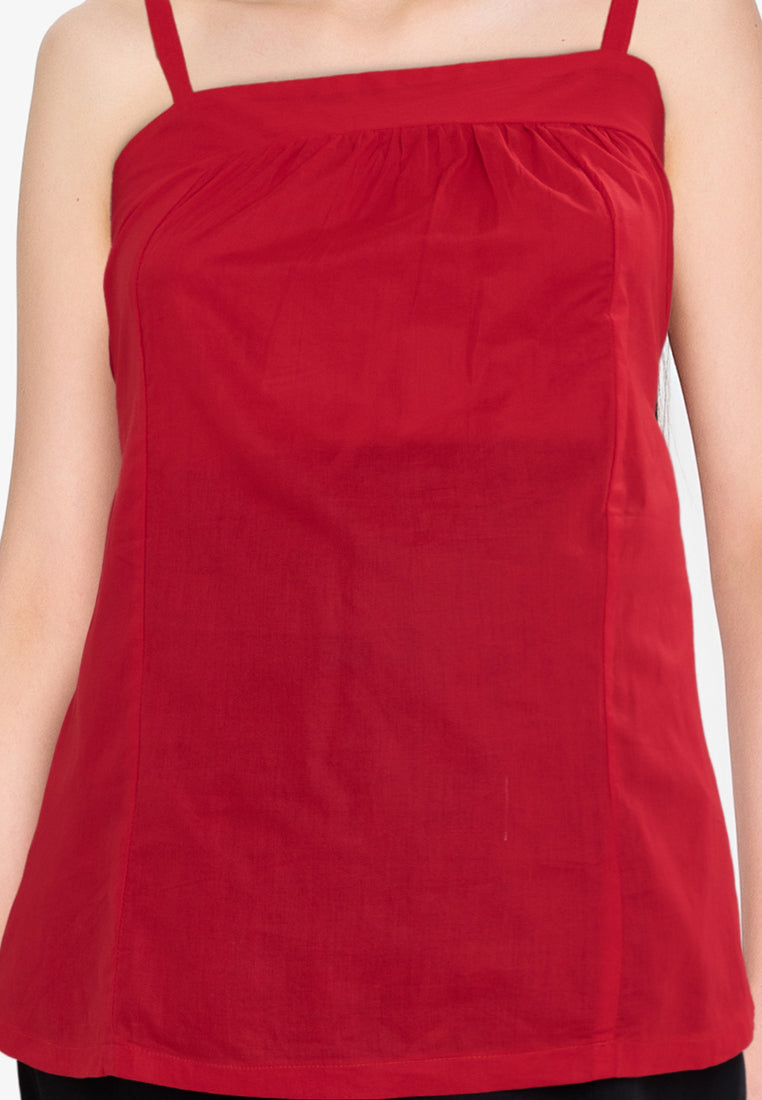 Mommy Plus - Laisha Spaghetti Strap Maternity Blouse (7196444295202)