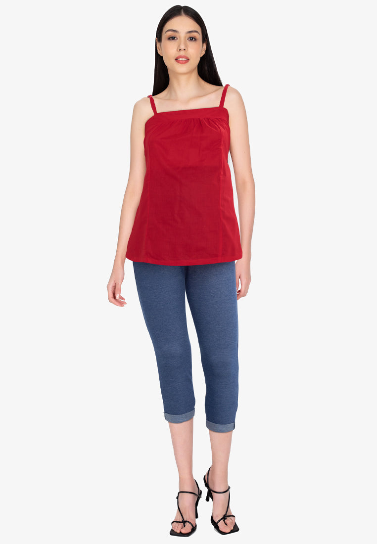 Mommy Plus - Laisha Spaghetti Strap Maternity Blouse (7196444295202)