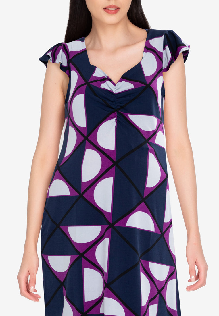 Mommy Plus - Gabriela Maternity Sweetheart Midi Dress (4549455282210)