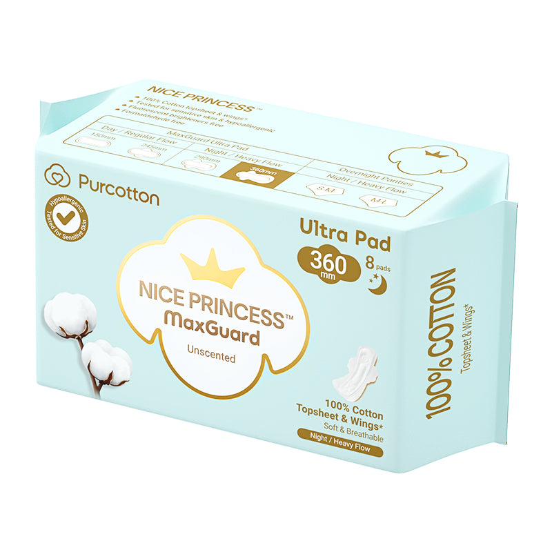 Purcotton MaxGuard Unscented Ultra Pads (8pcs) (7872664404002)