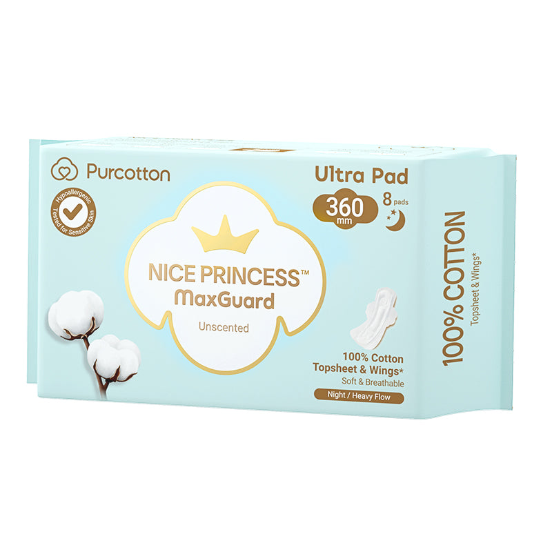 Purcotton MaxGuard Unscented Ultra Pads (8pcs) (7872664404002)