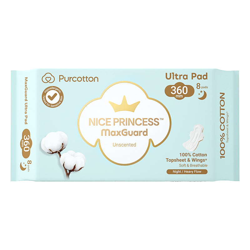 Purcotton MaxGuard Unscented Ultra Pads (8pcs) (7872664404002)