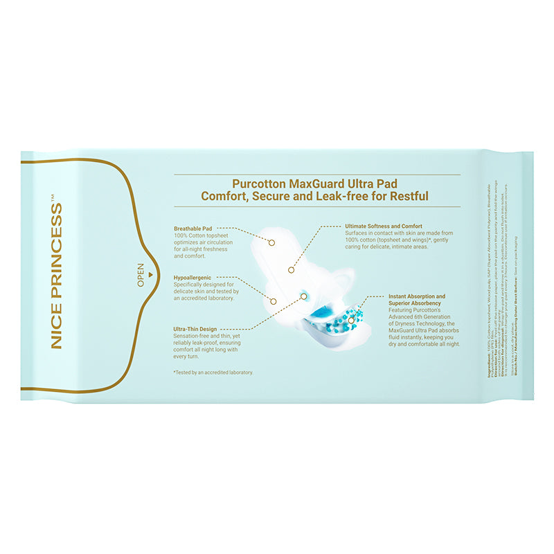 Purcotton MaxGuard Unscented Ultra Pads (8pcs) (7872664404002)