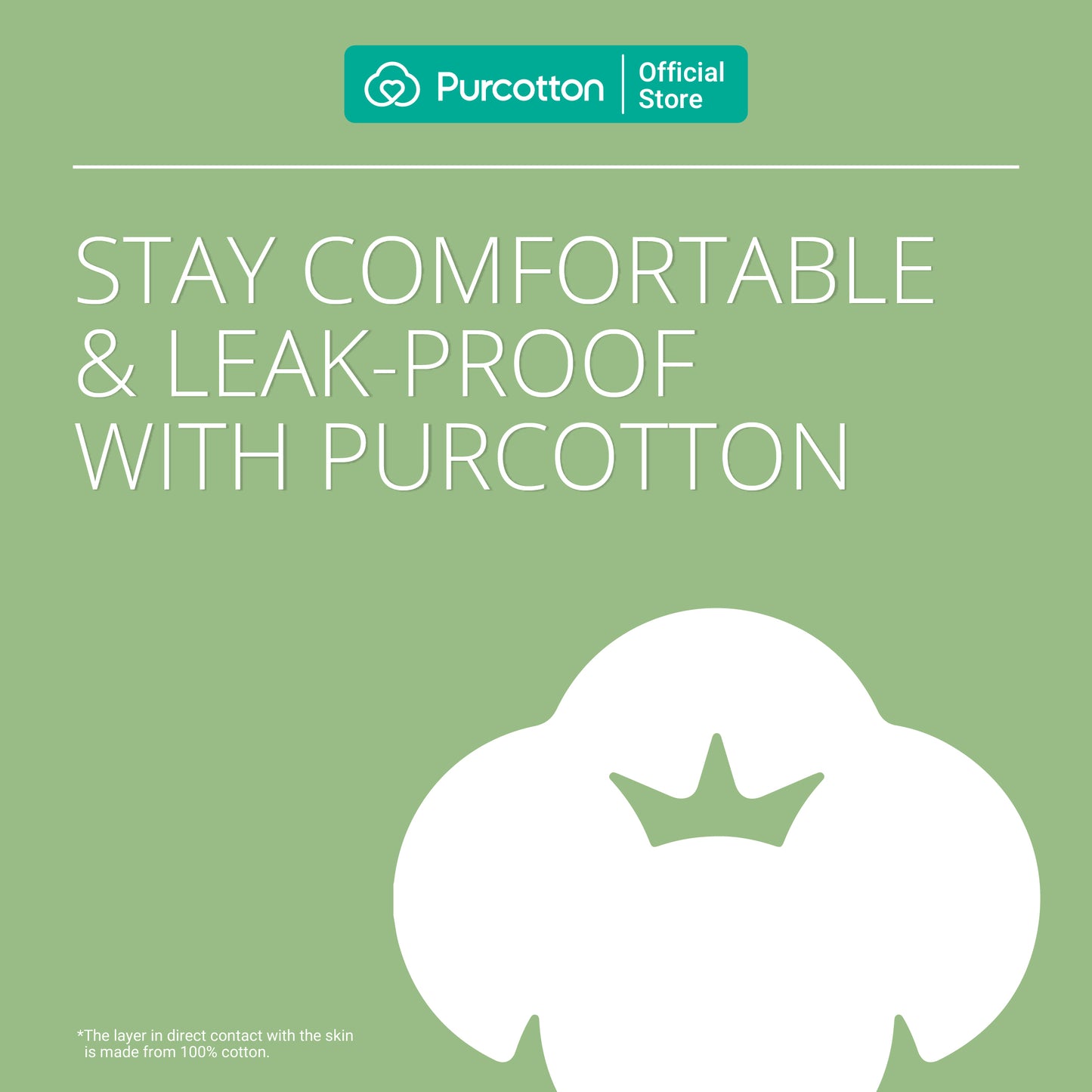 Purcotton MaxGuard Unscented Panty Liners (20pcs) (7872662798370)