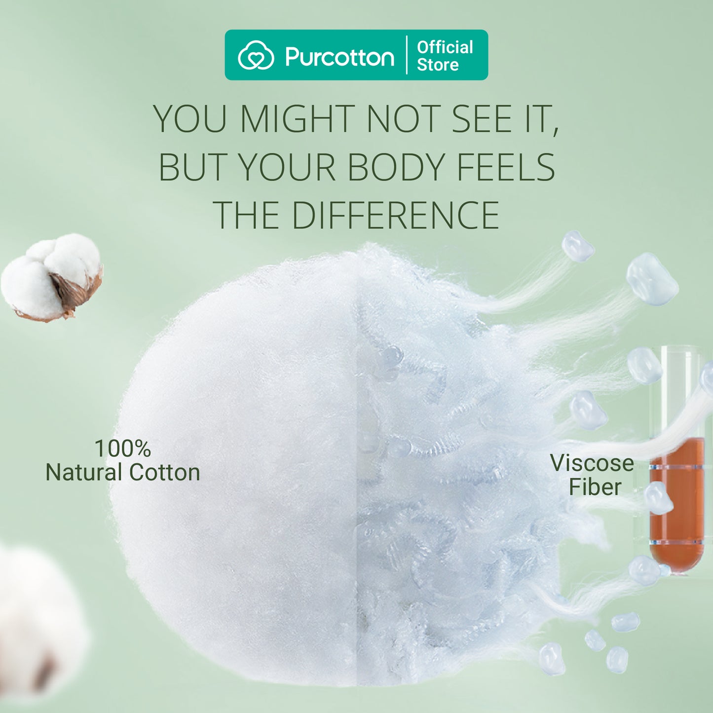 Purcotton MaxGuard Unscented Panty Liners (20pcs) (7872662798370)
