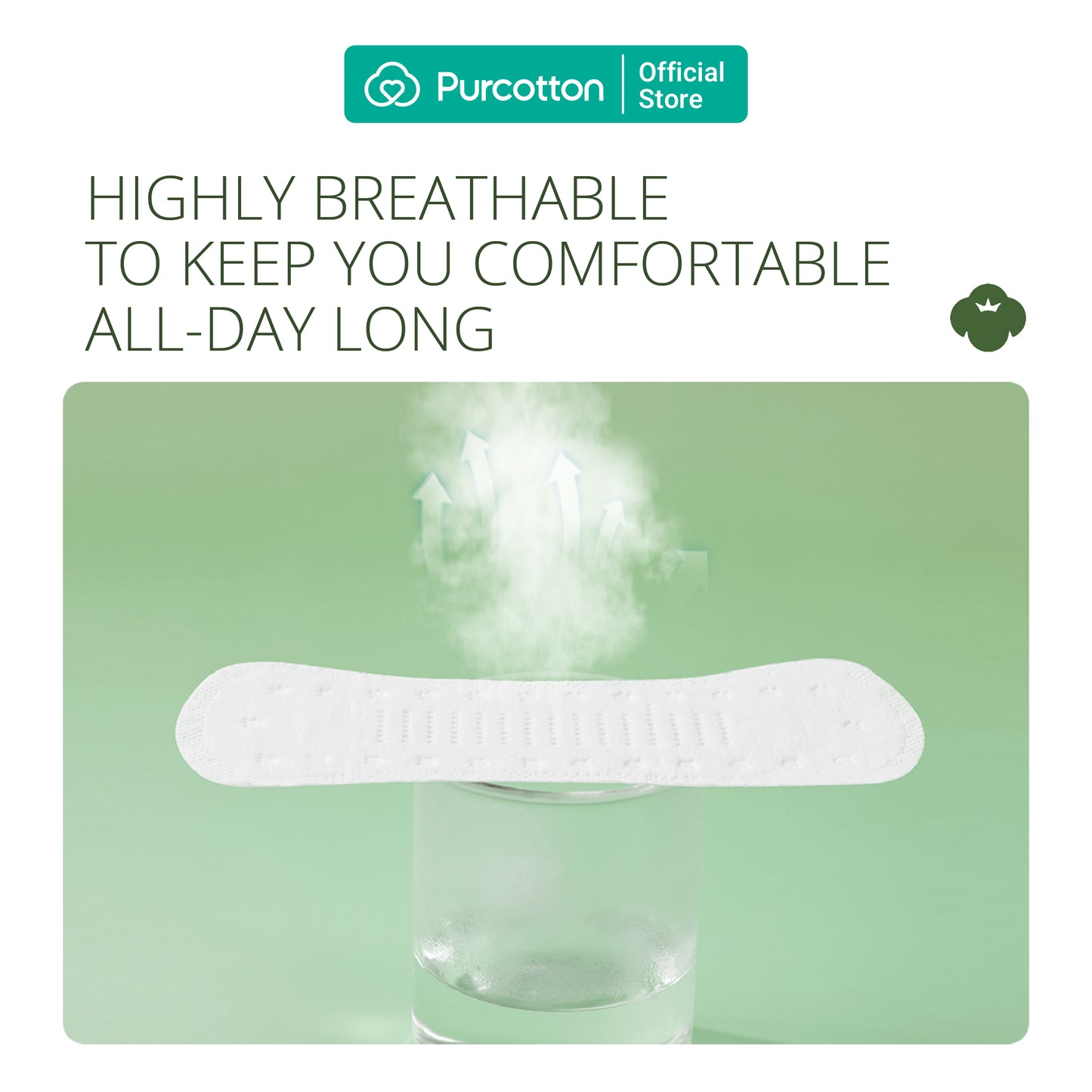 Purcotton MaxGuard Unscented Panty Liners (20pcs) (7872662798370)