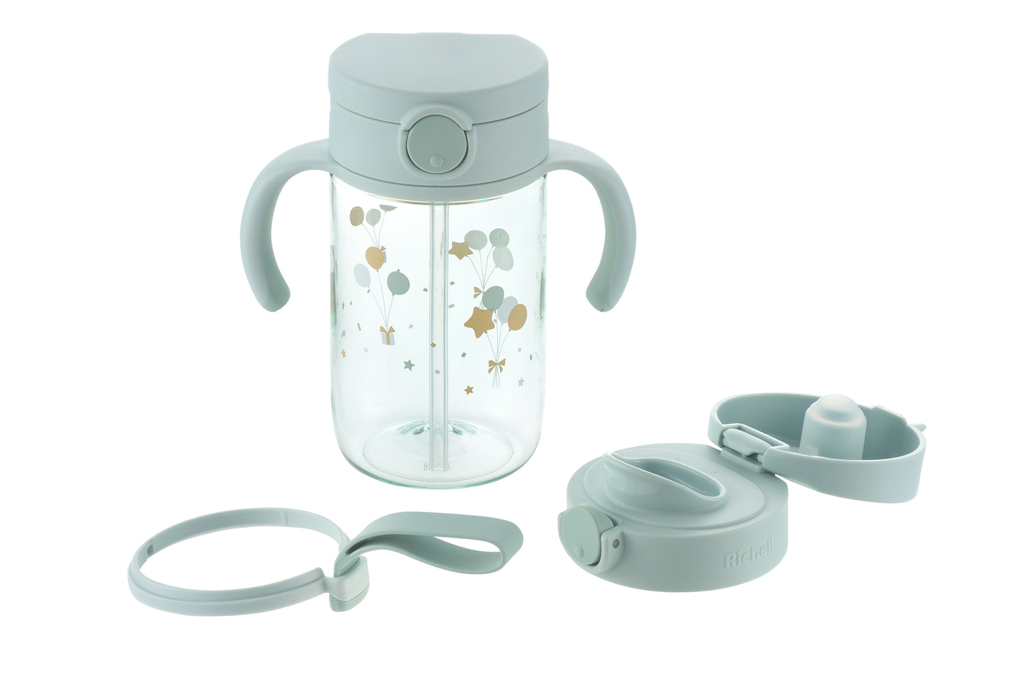 Richell Axstars Straw & Direct Drink Cup Set 320ml (7965728538658)