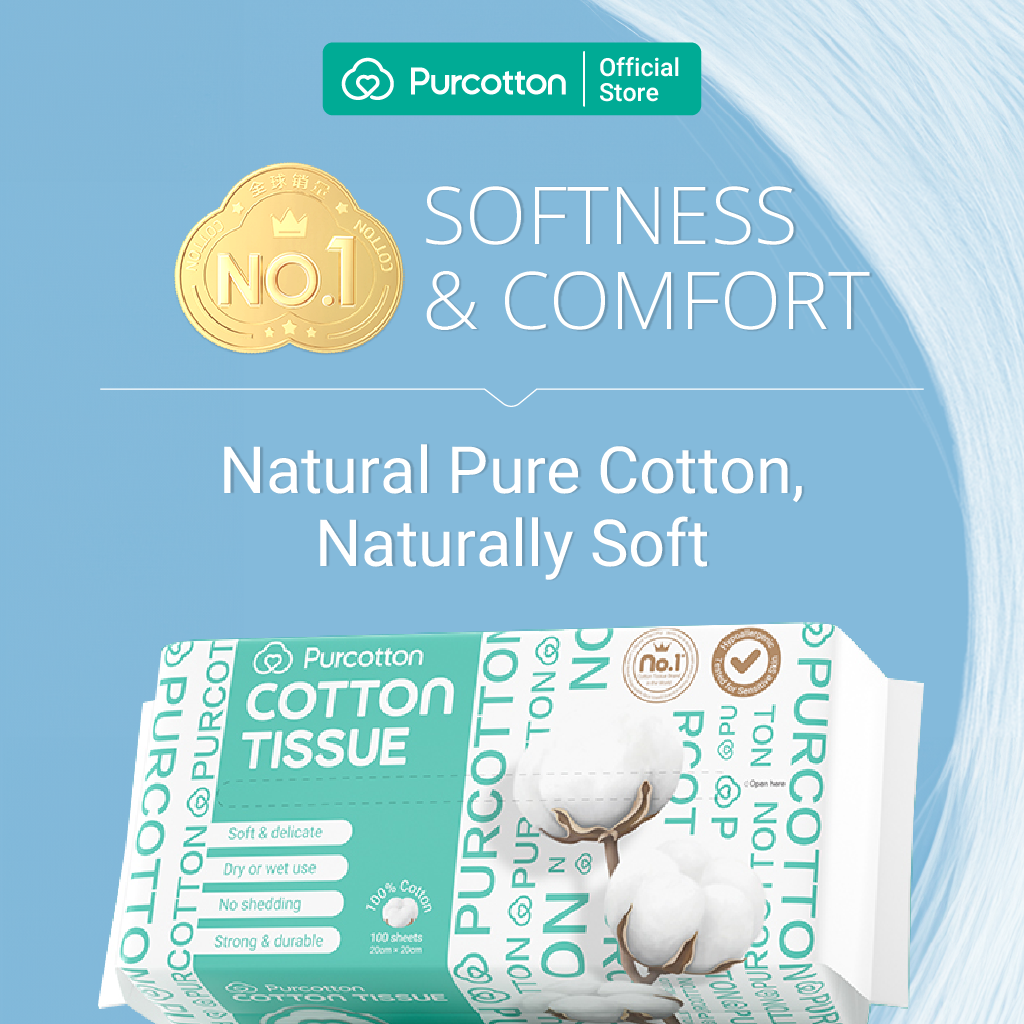 Purcotton Cotton Tissue 100s (7869316890658)