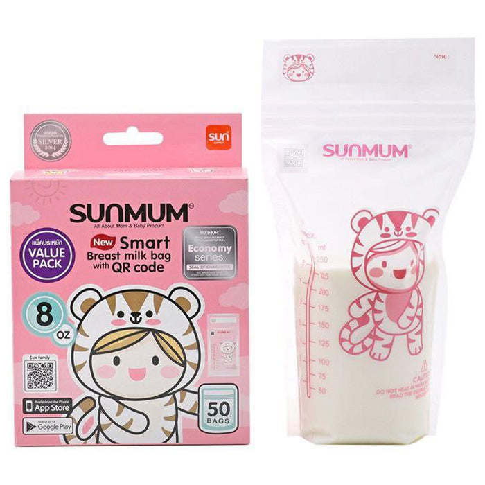 Sunmum - Smart Breast Milk Bag with QR Code (8022939664418)