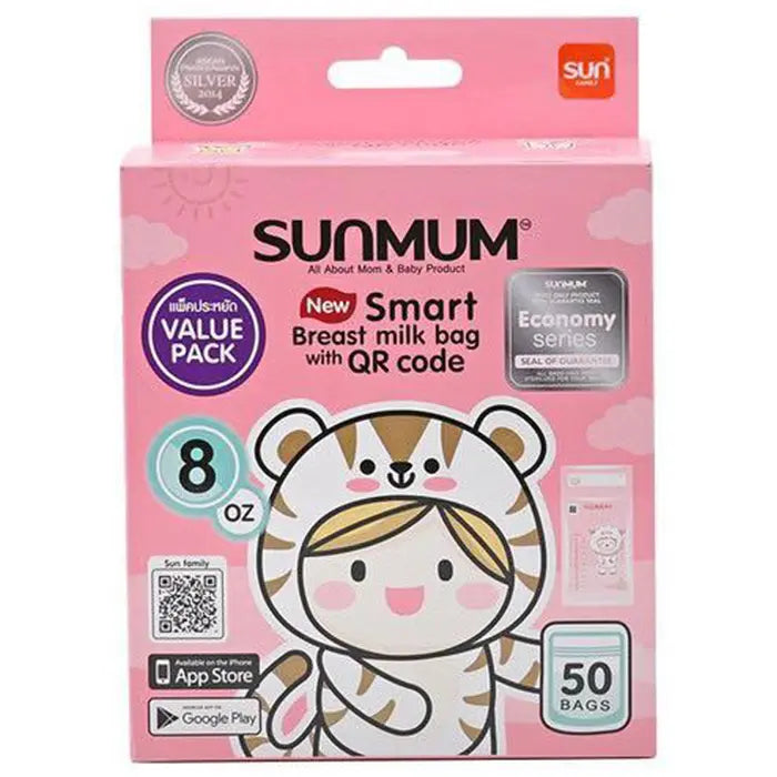 Sunmum - Smart Breast Milk Bag with QR Code (8022939664418)