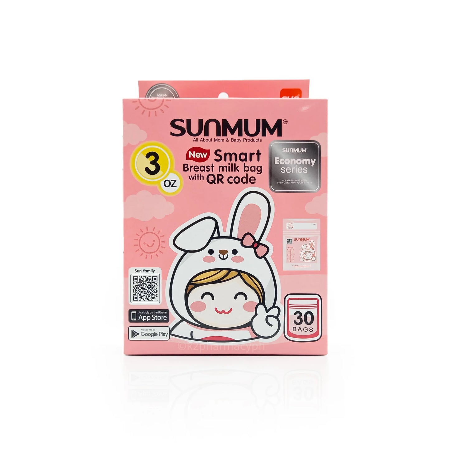 Sunmum - Smart Breast Milk Bag with QR Code (8022939664418)
