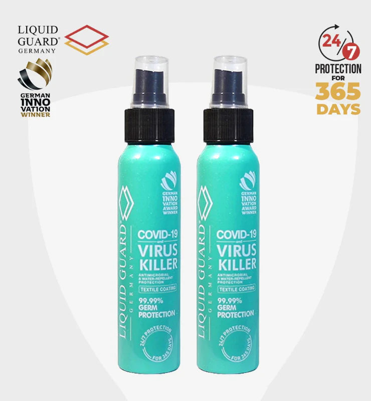 Liquid Guard Germany Anti-Mold/Anti-Virus Protection: Textile Coating (100ml, 2 bottles) (7933381738530)