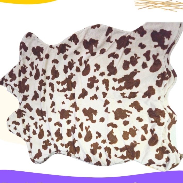 Fun Nest - Cow soft mat Dark brown (7987963330594)