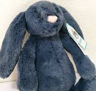 Momzilla X Jellycat Bashful Navy Bunny Small (7942602620962)