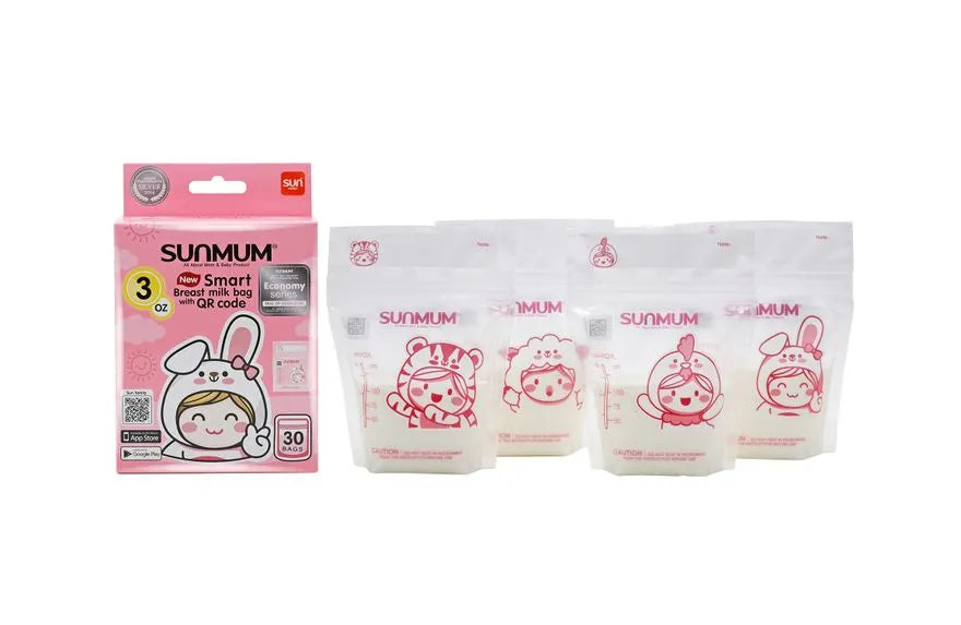Sunmum - Smart Breast Milk Bag with QR Code (8022939664418)